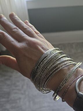 Textured Bangle Bracelet